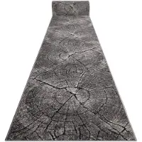 Rugsx Tapis de couloir SILVER Tronko Arbre Bois gris 70cm 70x350 cm