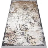 Rugsx Tapis LUCE 74 moderne Pavage brique vintage - Structural gris / moutarde 173x270 cm