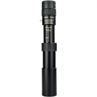 Typecat Télescope monoculaire professionnel portable longue portée en métal 10-300 x 25 avec zoom HD pour la chasse en plein air