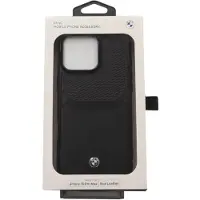 BMW Sign Leather Cardslot Case pour iPhone 16 Pro Max 6.9" Black