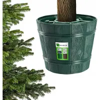 Kadax Support pour sapin de Noël "Taden", vert Support pour sapin de Noël, hauteur d'arbre jusqu'à 280 cm