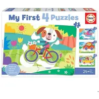Educa Puzzle 4 en 1 pièces Mes Véhicules 18898