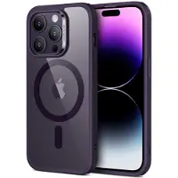 ESR Ch Halolock Magsafe Iphone 14 Pro Max Clear/Purple (Apple iPhone 14 Pro Max), Coque pour téléphone portable, Violet, Transparent
