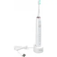 Shona Brosse à dents sonique Electric IPX7 avec 5 modes de fonctionnement + étui de voyage (2 têtes i