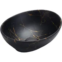 Mexen Elza lavabo à poser 40 x 33 cm, Black Stone - 21014098