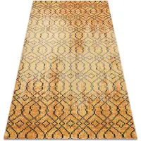 Rugsx Tapis moderne MUNDO D5751 glamour extérieur orange / noir 160x220 cm