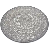 Rugsx Tapis cercle EN CORDE SIZAL FLAT 48834637 points gris cercle 120 cm