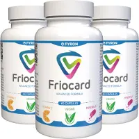 Fyron Group B.V. Friocard - 180 gélules (3x60) hautement dosées - Recette originale suisse - Végétalienne et végétale, avec vitamines et minéraux - Lot de 3