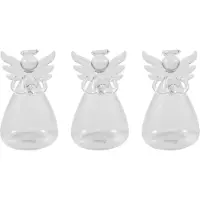 Melitt 3X Vases A Fleur D'Oraison Vase En Verre Transparents En Cristal Conteneurs de Fleurs Hydroponiques de Fleurs Decoration de la Maison