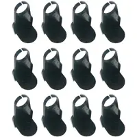 Jojomino Lot de 12 porte-gobelets anti-débordement pour détergent à lessive, support pliable sans couture, crochet noir