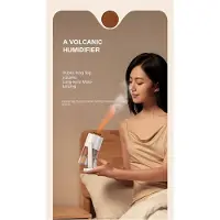 Jojomino Mini purificateur d'air portable pour la maison et le bureau, simulation de flamme, lumière d'ambiance à sept couleurs B