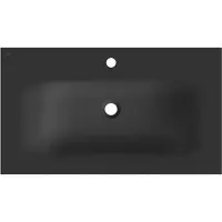 Mexen Vela lavabo à encastrer 81 x 46,5 cm, noir mat - 25238071