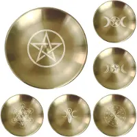 Exogio Plateau rituel en pierre de cristal étoile, étagère, brûleur d'encens, décoration d'intérieur, cadeau de sorcière