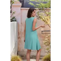 Jojomino Robe débardeur ample vert haricot S