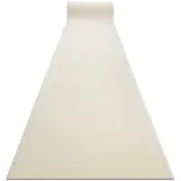 Rugsx Tapis de couloir KARMEL plaine, une couleur blanc 100 cm 100x130 cm