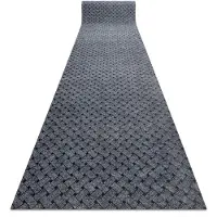 Rugsx Paillasson antidérapant pour les mètres courants 100 cm VECTRA 902 Liverpool extérieur, intérieur, sur caoutchouc - gris clair 100x110 cm