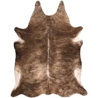 Rugsx Tapis Imitation Peau de vache, Vache G5068-1, Peau Marron 180x220 cm