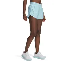 Under Armour Shorts Technique Femme , 3" Entrejambe, Bas, Poches, Séchage Rapide, Sport, Course, Gym, Stream/Blanc, Medium
