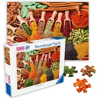 Ravensburger - pices et herbes - Puzzle 1000 pices - pices vibrantes sduisantes du monde entier - Herbes fraches sches en poudre - Cadeau