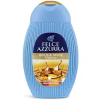 Felce Azzurra Gold And Spices - Gel douche à l'essence soyeuse - Mélange de notes fruitées et aromatiques - Laisse votre peau douce et agréableme