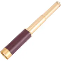 Typecat Télescope de poche Jumelles en laiton 25x30 Télescope monoculaire Main en or