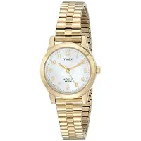 Timex Montre Essex Avenue pour femme, bracelet extensible en acier inoxydable dor , T2M827