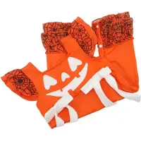 ABOOFAN 2Pièces Combinaison Bébé Orange Coton Halloween