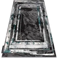 Rugsx Tapis DE LUXE moderne 619 Cadre - Structural gris / vert 200x290 cm
