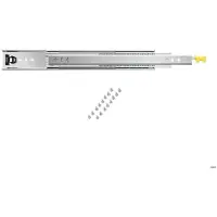 OEM 1 paire de rails de charge, à extraction complète, capacité de charge de 250 livres, rails à billes verrouillables, de 16-60 pouces, avec structure latérale