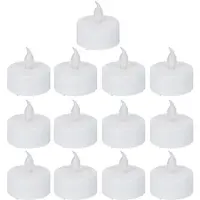 Melitt Bougies LED Sans Flamme, Fausses Bougies Chauffe-Plat, Lampe pour Décoration de Mariage et D'Intérieur, Composants pour Imprimante 3D