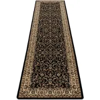 Rugsx Tapis, le tapis de couloir ROYAL ADR modèle 1745 noir - l'antichambre, le couloir 80x200 cm