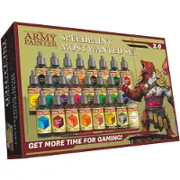 The Army Painter Speedpaint Most Wanted Set 2.0-24x18ml Kit de peinture pour modles rapides pr-charg avec boules de mlange et 1 base de pince