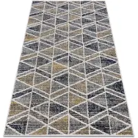 Rugsx Tapis moderne MUNDO D7891 diamants, triangles 3D extérieur gris / beige 120x170 cm