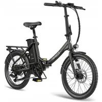 ENGWE Vélo électrique - - P26 - 250W - 55-100km - Shimano 7 vitesses - Gris