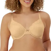 Maidenform Soutien-gorge à armatures Comfort Devotion Comfy Soft Full Coverage 09404 pour femmes Latte Lift/Black 36B US