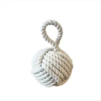Typecat Butée de porte décorative de table en forme de nœud de poing de singe, diamètre 15 cm (6 pouces), style nautique