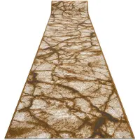 Rugsx TAPIS DE COULOIR BCF MORAD Marmur Marbre beige / or gris 120 cm 120x1100 cm