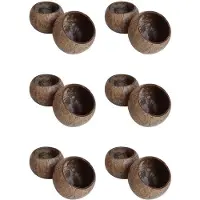 Typecat 6X Peut Verser la Bougie Bol de Coquille de Noix de , Coquille de Noix de , Bol en Bois de Noix de , Bol de DéCoration CréAtive, Bol de