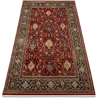 Rugsx Tapis KESHAN franges, oriental classique 7522/53588 beige / bordeaux / bleu foncé 80x145 cm