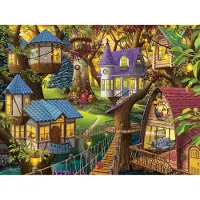 Ravensburger Puzzle de 1500 pièces : Crépuscule dans la cime des arbres