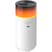 Jojomino Humidificateur à lumière LED, machine d'aromathérapie, diffuseur d'huiles essentielles silencieux USB, brumisation nocturne, blanc