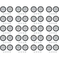 Tlily Lot de 20 roulettes de rechange pour bagages, roulettes silencieuses, résistantes à l'usure, 60 x 12 mm