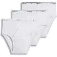 Jockey Sous-v?tements pour hommes - Slip taille basse classique - Lot de 3, blanc, 38