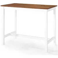 Helloshop26 Table haute mange debout bar bistrot bois massif 108 cm 0902080/2
