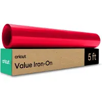 Cricut Vinyle thermocollant Value Iron On Red (rouleau de 30,5 cm x 1,5 m)
