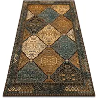 Rugsx Tapis en laine POLONIA Astoria oriental, ethnique Cognac beige 235x350 cm