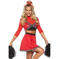 Leg avenue Ensemble 3 pièces Varsity Babe comprenant CR - MED/LGE / RED