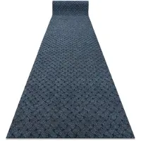 Rugsx Paillasson antidérapant pour les mètres courants 100 cm VECTRA 800 extérieur, intérieur, sur caoutchouc - bleu 100x840 cm