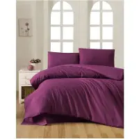 L'essentiel Maison , Purple, Ranforce Ensemble housse de couette king-size (FR), 100 % COTON RANFORCE, Violet, 240 x 220 cm