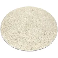 Rugsx Tapis SOFFI Cercle shaggy 5cm crème cercle 80 cm